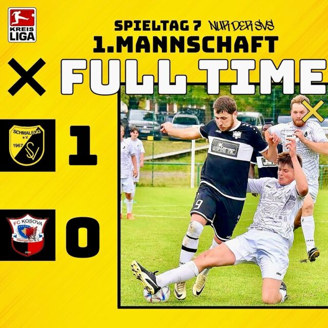 Wir haben da nochmal was für euch 🔥
👉🏽 Doppelter Heimspiel-Erfolg für den SVS!

Der SVS liefert vor heimischem Publikum und sichert sich die nächsten 6 Punkte! 🫶

Unsere erste Mannschaft kämpft sich zu einem hart erarbeiteten 1:0-Sieg gegen starke Gegner aus Weingarten. Ein intensives Match, das wir am Ende für uns entscheiden konnten! 💪

Torschützen ⚽️
Tom Schneider 

Auch die zweite Mannschaft zeigt, was in ihr steckt: Mit einem packenden 5:3 gegen Wilhelmsdorf sichern wir uns den dritten Sieg in Folge. Was für eine Serie! 🚀

Torschützen ⚽️
Linus Myshok Hattrick 
Alessandro Santos Maturo 
Sebastian Seitz 

Danke an alle Fans für die Unterstützung 💛🖤